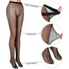 Geyoga 3 Pairs Rhinestone Fishnets Stockings for Women Glitter Fishnets