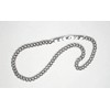 Pure Ge (germanium) attached titanium curb necklace