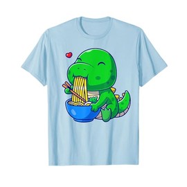 Dinosaur Ramen Noodle Shirt Boy Toddler Cute Anime Kawaii T-Shirt