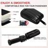 WOWTK Rear Passenger Pillion Seat with Passenger Footpeg Kit fits