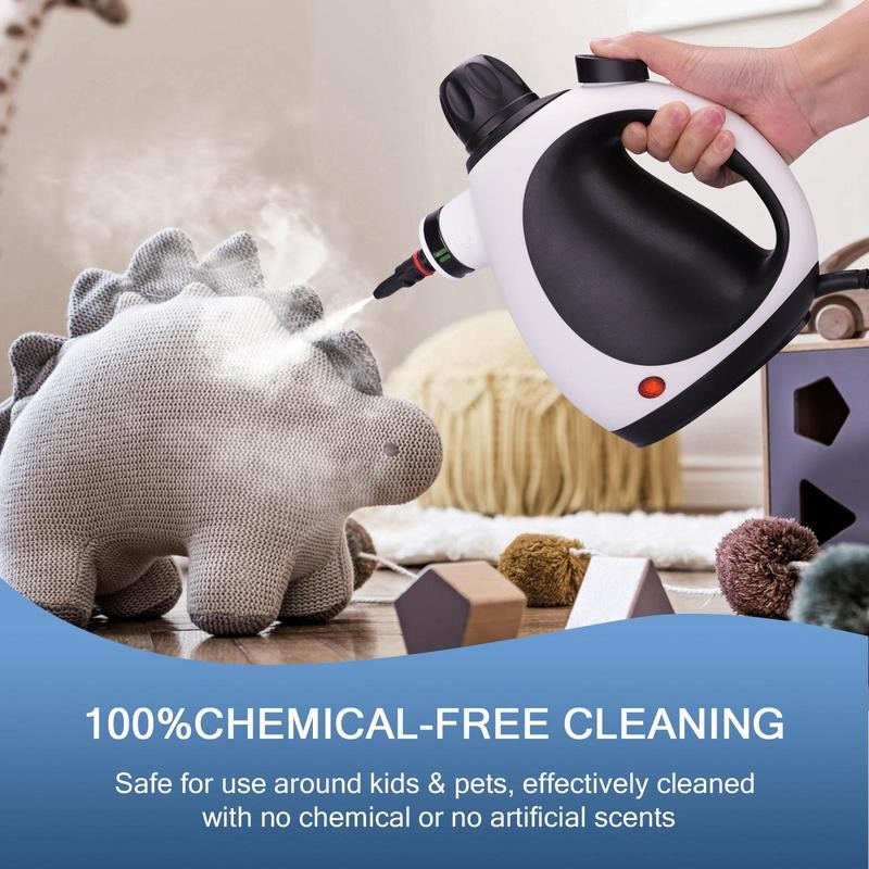 KOITAT Pressurized Handheld Multi-Surface Natural Steam Cleaner with 10 Accessories,