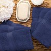 6-Piece Face Towel Set, Premium Long-Staple Cotton, 900 GSM, Navy