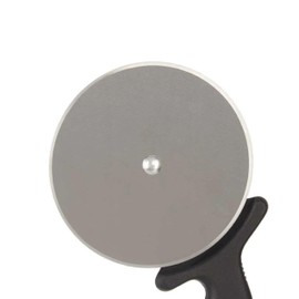 PARENCE. Rotella Tagliapizza Grande – Tagliapizza XXL in Acciaio Inox – Taglio Ampio e Rapido – Manico Ergonomico Antiscivolo – Nero