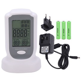 GM8802 CO2 Gas Detector LCD Temperature and Humidity Monitoring Carbon Monoxide Meter  AC 100‑240V