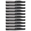 10Pcs Folding Comb Black Fine Teeth Durable Plastic Pocket Size