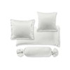 fleuresse Uni Colours, Satin, Natural White, 50 x 70 cm