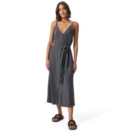 Splendid Women's Amanda Linen Tank Midi Dress, Ink