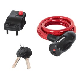 Candado De Cable Con Llave, 10 Mm X 1.0 M Hermex 43922