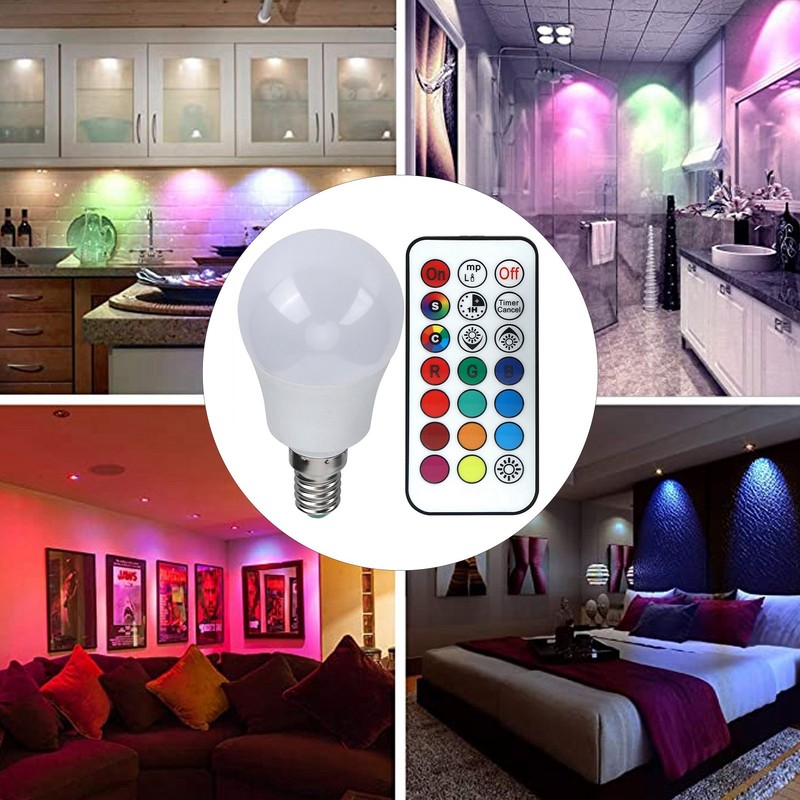 45W LED RGB Bulb Light Colorful Changeable Remote Control Lamp