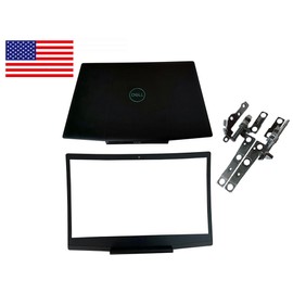 Dell G3 15 3500 747KP Blue logo Front Bezel & Hinges set + LCD Rear Cover Black