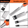 AIMALL Woodworking Chisel Set – Chrome-Vanadium Steel Blades, Rubber Handles,