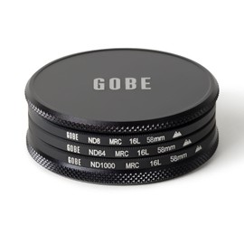 Gobe 58mm Lens Filter Kit: ND8, ND64, ND1000 (2Peak)