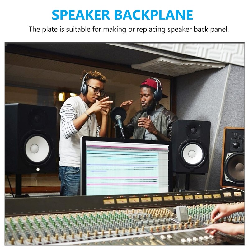 OSALADI 4pcs Iron Speaker Back Panel Coupler Plates for Loudspeaker