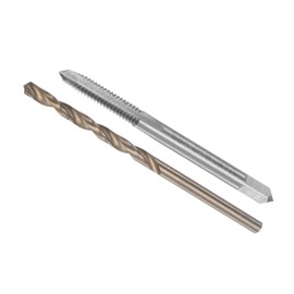 CoCud Tap and Drill Bit Set M4 x 0.8 Tap Thread 3.2mm Drill Diameter Metallic Machine Thread Tap Twist Drill Bit Tool Kit for Thread Tapping Repair 1 Set