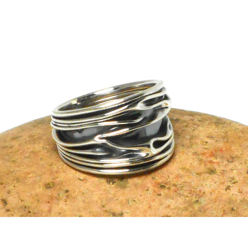 Chunky Sterling Silver 925 Ring (U)