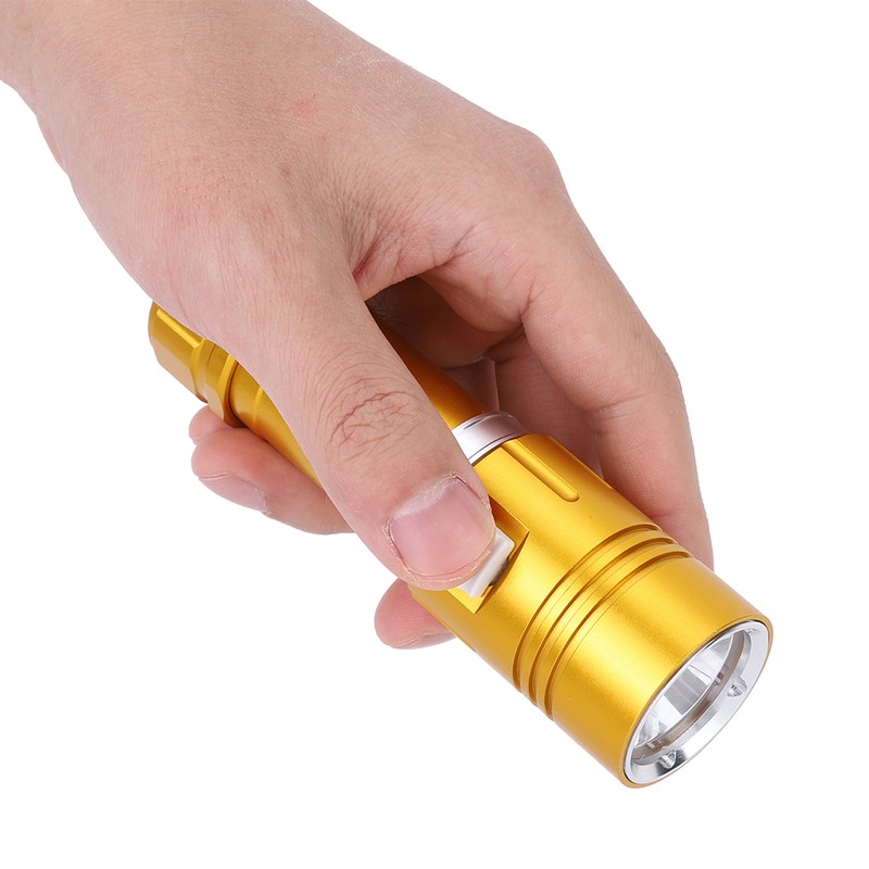 L2 LED Flashlight Torch 100M Diving Waterproof for Camping Stepless