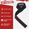 Weight Lifting Straps with Non-Slip Silicon Grip - 21 Inch,