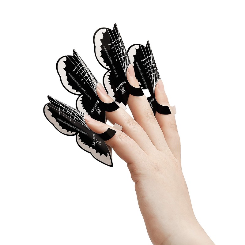 Bluesky Nail Forms for Nail Extensions, Builder Gel, Poly Gel,