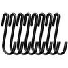 ESFUN 30 Pack Heavy Duty S Hooks for Hanging, Black