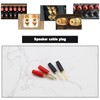 ECSiNG 8pcs 2mm Gold Plated Screw Type Banana Plug Speaker