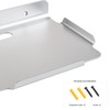 Shinewider Estantería flotante de pared de 10 pulgadas (plateada)