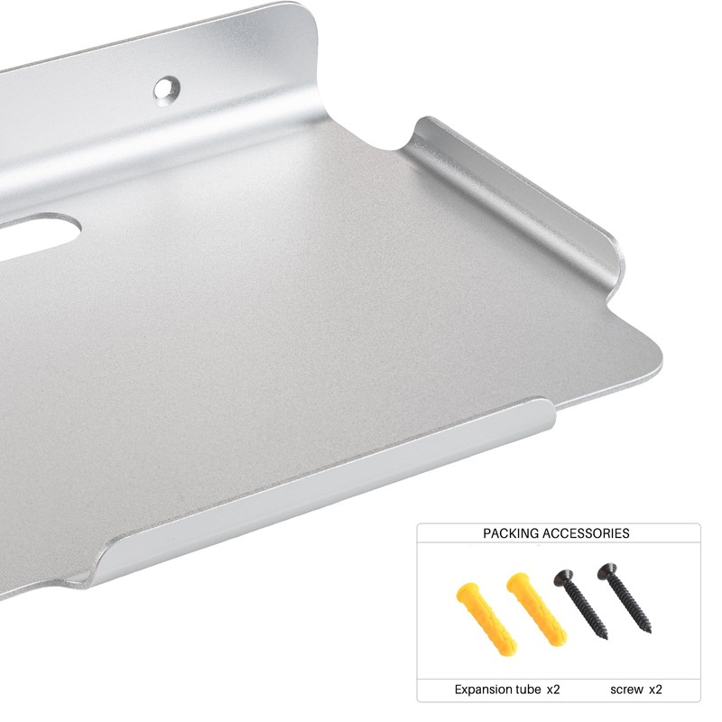 Shinewider Estantería flotante de pared de 10 pulgadas (plateada)