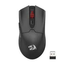 Redragon M995 Wireless Gaming Mouse, 26000 DPI Wired/Wireless Gamer Mouse w/ 3-Mode Connection, BT & 2.4G Wireless, 6 Macro Buttons, reliable Power Capacity for PC/Mac/Laptop, Black