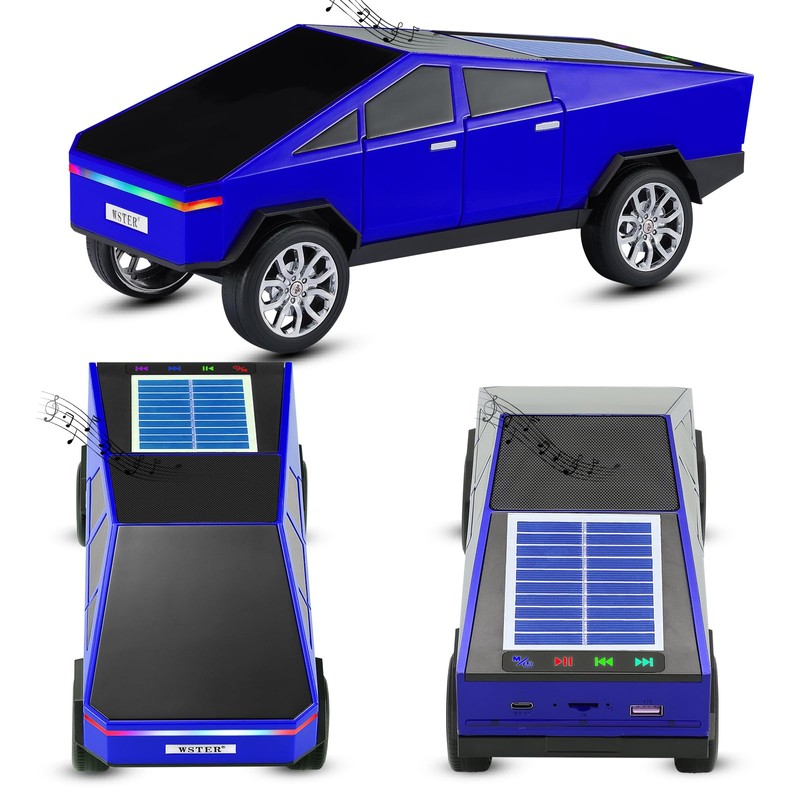 WS-699 Solar Bluetooth Replica Speaker – Future Pickup Truck Design,