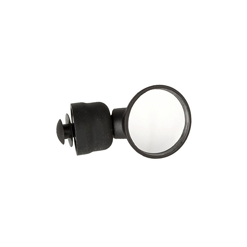 M-Wave Fahrradspiegel SPY MICRO, 3D verstellbarer Konvexspiegel, werkzeuglos montierbar, schwarz