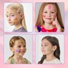 Fidqiog 49 Pcs Face Painting Stencils, Reusable Face Painting Kit