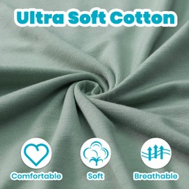 Vestido de bebé recién nacido anudado, súper suave y sedoso, vestido de dormir para bebé con guantes, lazo, clip y sombrero, Azul Verdoso, Recién nacido-3 Meses