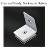Stainless Steel 90 Degree Glass Clamp, Single Side Square Glass
