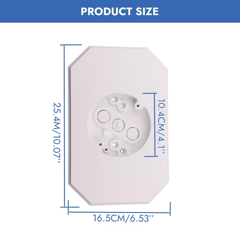 Vinyl Siding Mounting Block with Built-in Electrical Box, Universal Siding