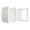 Prostko White Air Vent Grille - 250mm x 250mm /