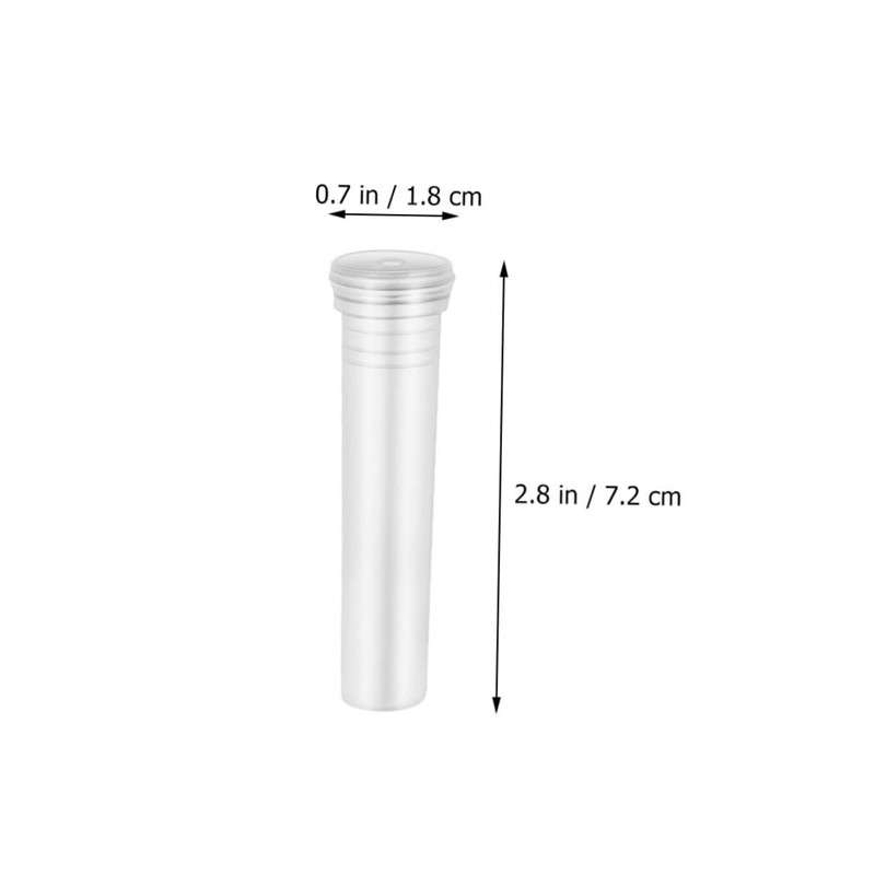 SUPVOX 100Pcs Transparent Hydroponic Flower Vases Desktop Plant Propagation Tubes