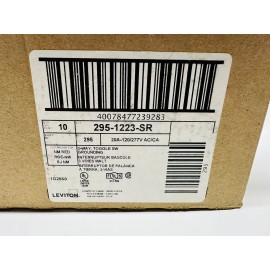 Leviton NEW (Box of 10) Leviton 1223-SR Three-Way Toggle Switch