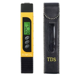 TDS Meter Digital Water Tester, RIMOL 3-in-1 4 Modes TDS/EC/Temperature(°C,°F) Meter,Water Testing for Drinking Water,Swimming Pools,Aquariums,Hydroponics, Measure 0-9999 ppm (Yellow)