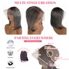 Human Hair Bob Wig Salt and Pepper Glueless Lace Frontal