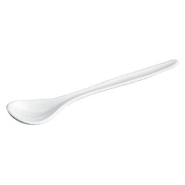 Home Xpert Pack of 10 Egg Spoons, Baby Spoon, Yoghurt Spoon, 14.5 cm, White