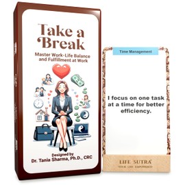 Work-Life Balance Affirmations for Men and Women: Cards for stress relief and mindfulness. Prevent work burnout. Developed by a psychologist.
