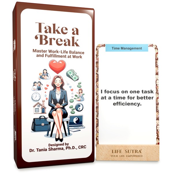 Work-Life Balance Affirmations for Men and Women: Cards for stress
