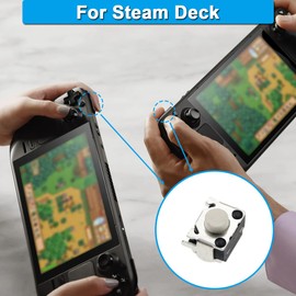 ZHUROUPU 4 Pcs L1 R1 Micro Switch Bumper Button Replacement for Steam Deck, L1 R1 Shoulder Trigger Button Accessories for Steam Deck SD1010 Console Malfunction Repair with Repair Tools