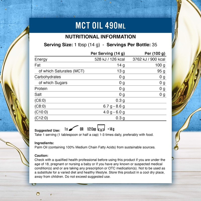 Applied Nutrition MCT Oil, for Paleo, Keto & Low Carb