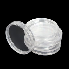 LOLYSIC 300 Pieces Coin Capsules (30mm) for All Coins, Coin Capsule Holder, Silver Dollar Coin Containers with 3 Plastic Storage Containers, Organizer Box, Round Coin Container (Clear)