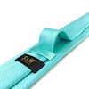 SHLAX&WING Aqua Indigo Silk Necktie Pocket Square Set Solid Color