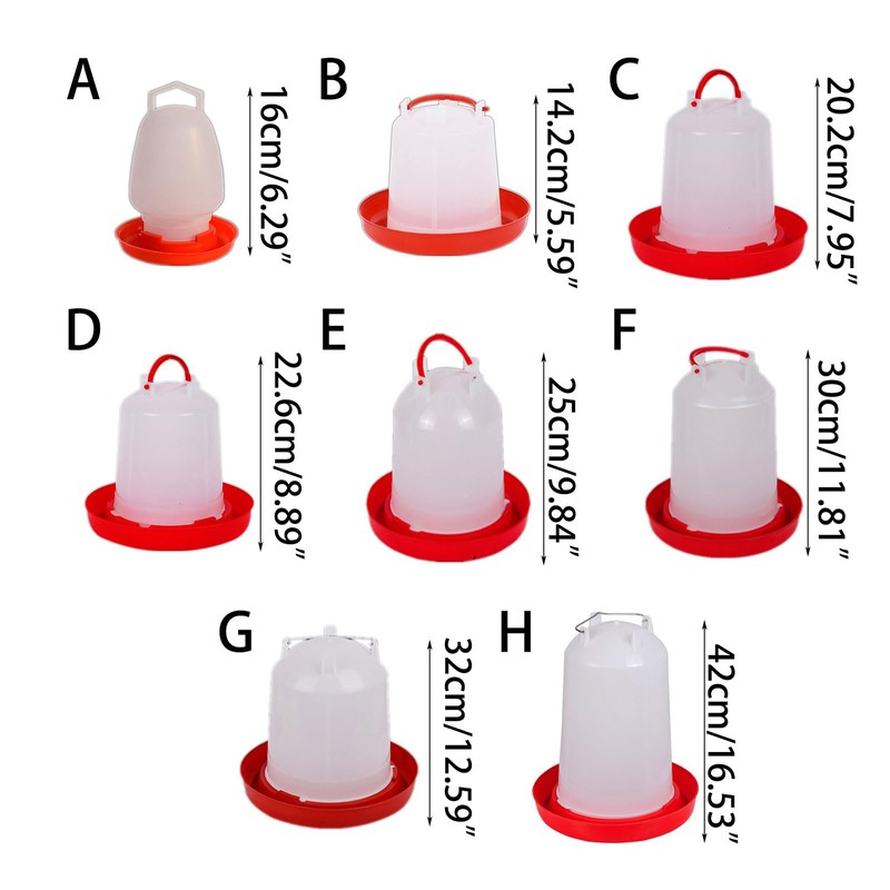YOUNAFEN Poultry Water Feeder Simple Structure Water Containers Drinkers for