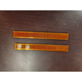 M151A2 - Molded plastic amber reflectors, sticky back  2 piece Kit USGI original