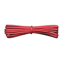 Fabmania Red Waxed Cotton Shoelaces - 45 cm