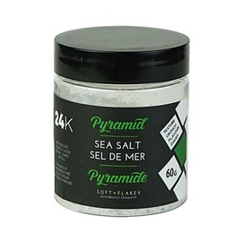 24K Sea Salt Flakes - 60g | Premium Gourmet Finishing Sea Salt Flakes, All Natural, 100% Pure