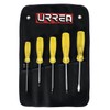 Urrea JBUD01 Amber Handle Screwdriver Set, 5-Piece